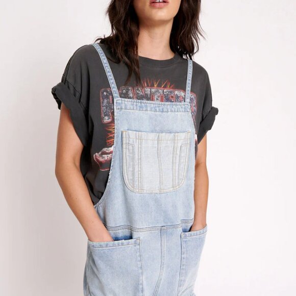 Free People OneTeaspoon Pini Denim Playsuit - Picture 2 of 12